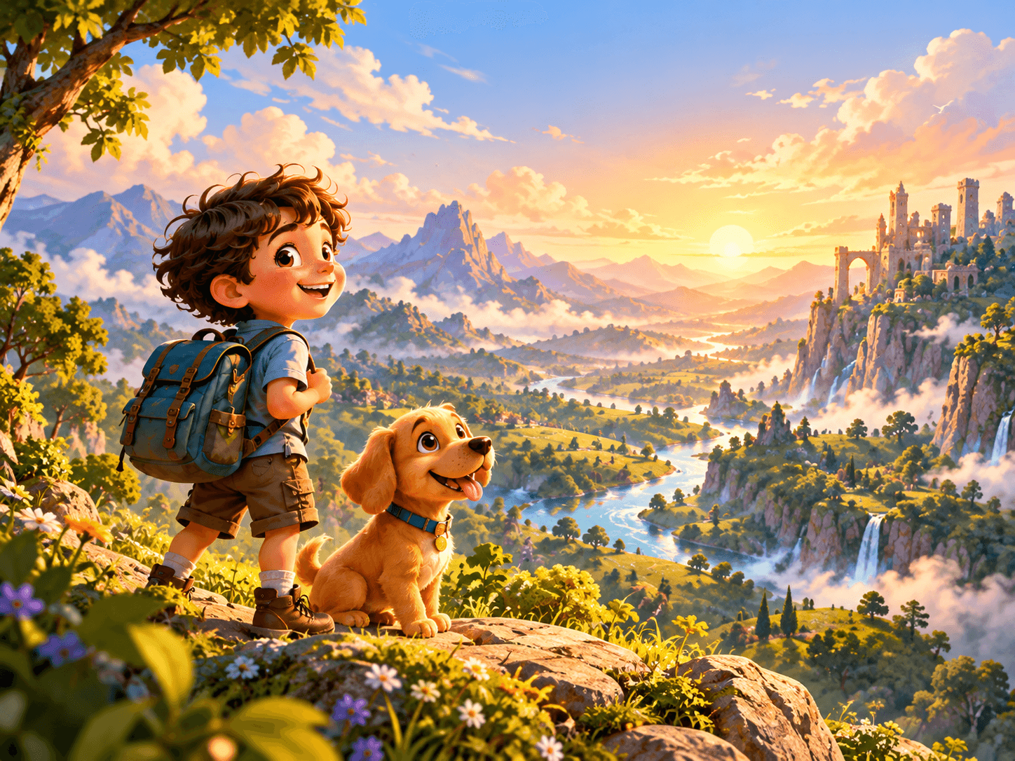 Criança vivendo uma grande aventura Luppi